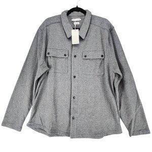 Reveur Homme Shirt Mens Large Gray Long Sleeve Button Up *NWT*
